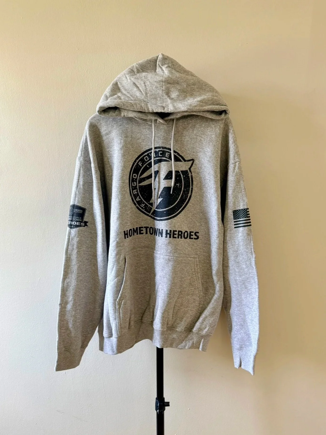 Fargo Force Hometown Heroes Grey Hoodie