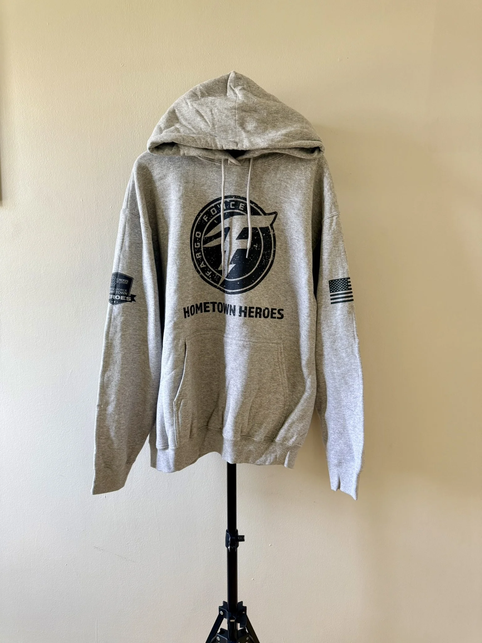 Fargo Force Hometown Heroes Grey Hoodie