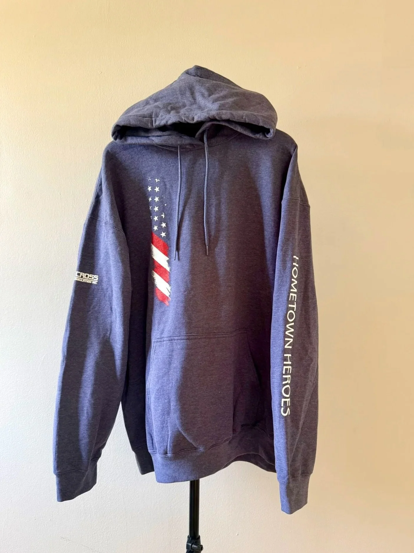 Fargo Force Hometown Heroes Navy Heather Hoodie