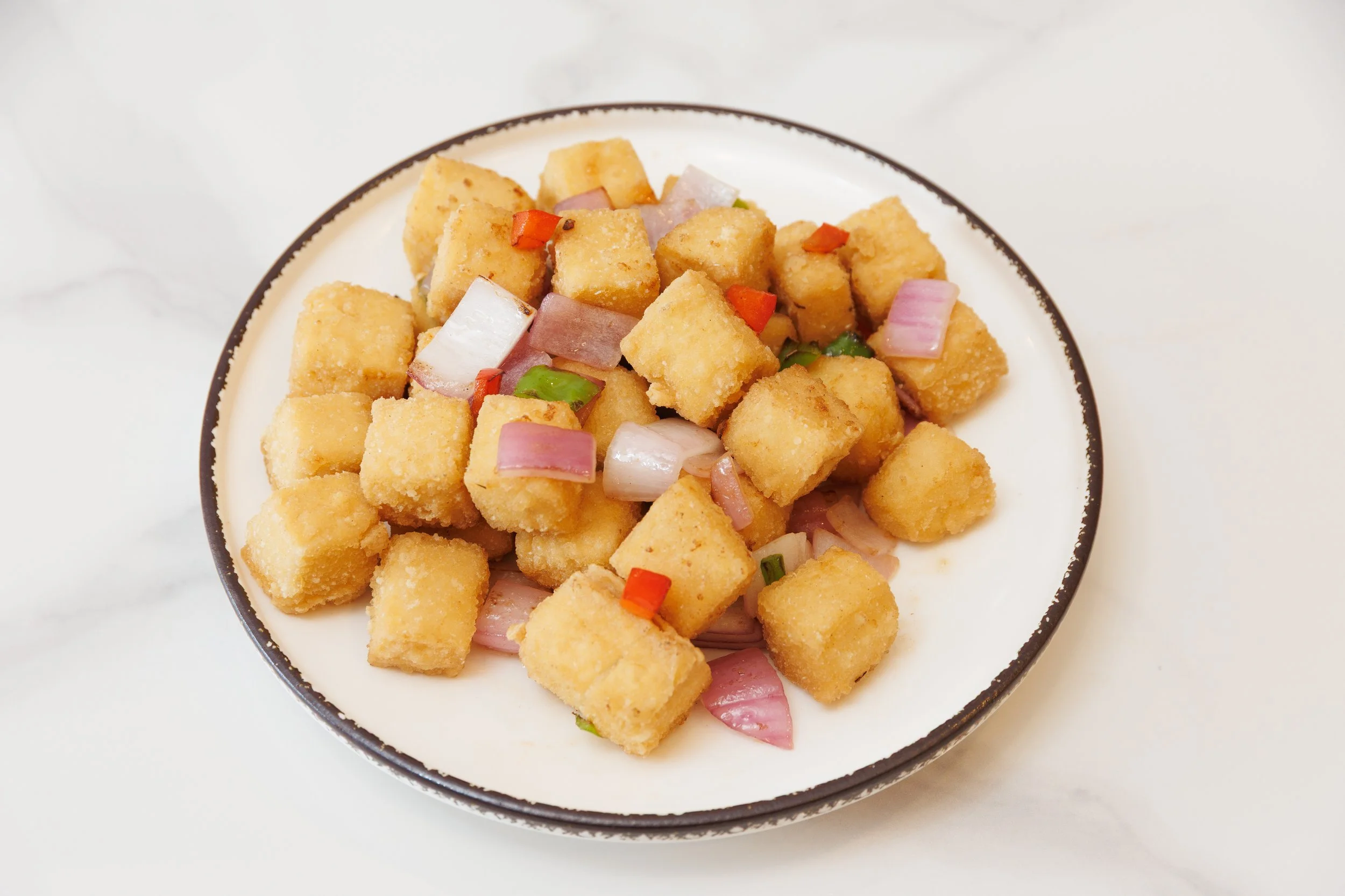 Japanese Tofu 2 ways 脆皮或椒盐日本豆腐 VG                  
