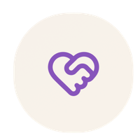 A heart symbol representing compassionate trauma therapy in Philadelphia