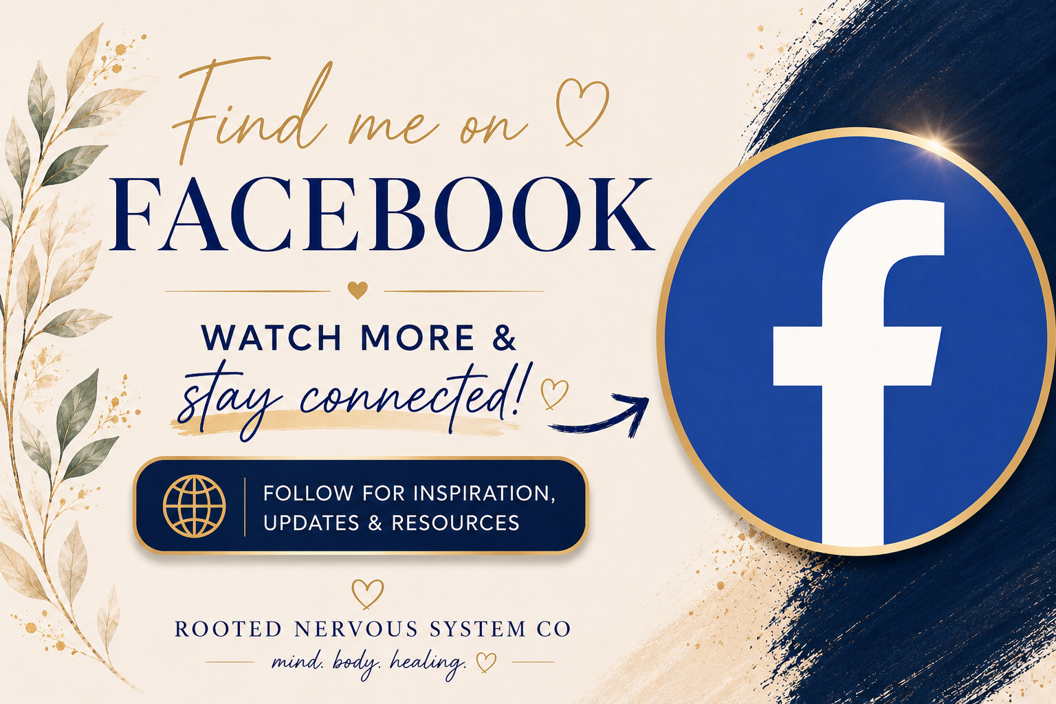 rooted nervous system co has a great facebook page full of content on holistic mental health tips, nervous system regulation tools and emotional release strategies