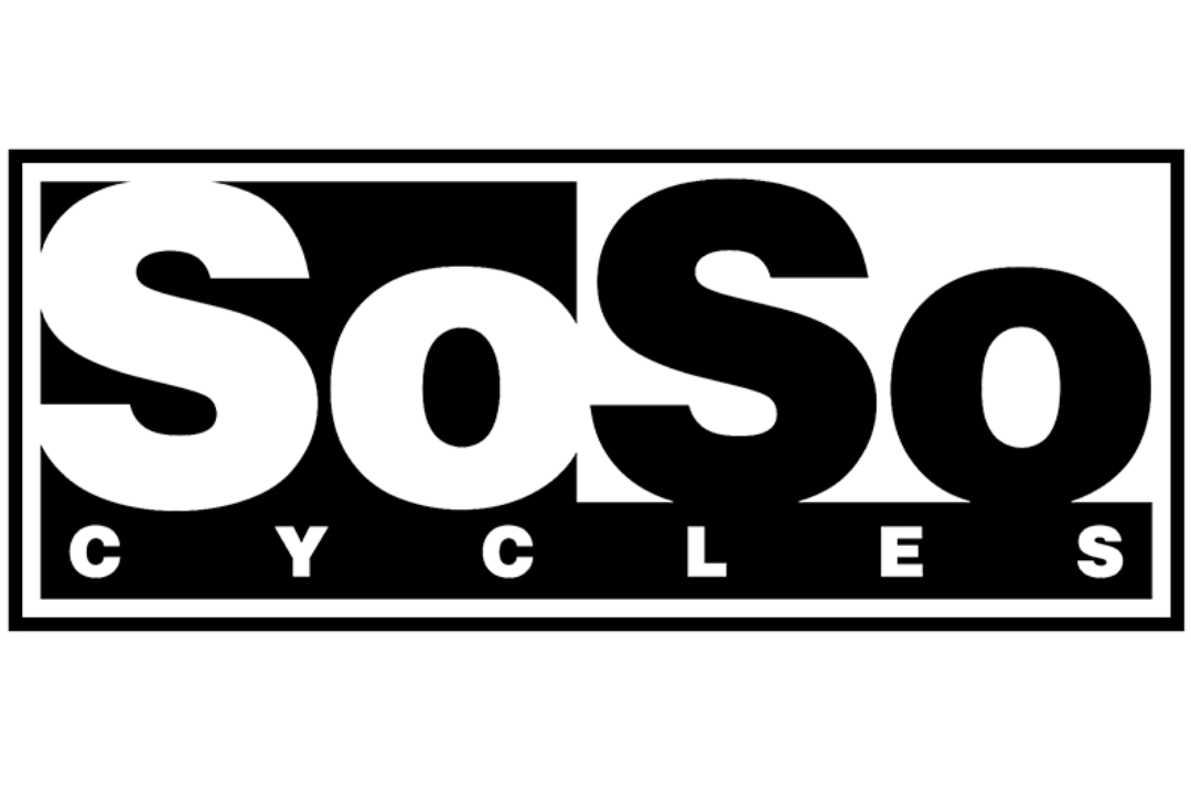 Black rectangular sign with the word 'SASO' in large letters and 'CYCLONES' in small letters beneath, all outlined in white.
