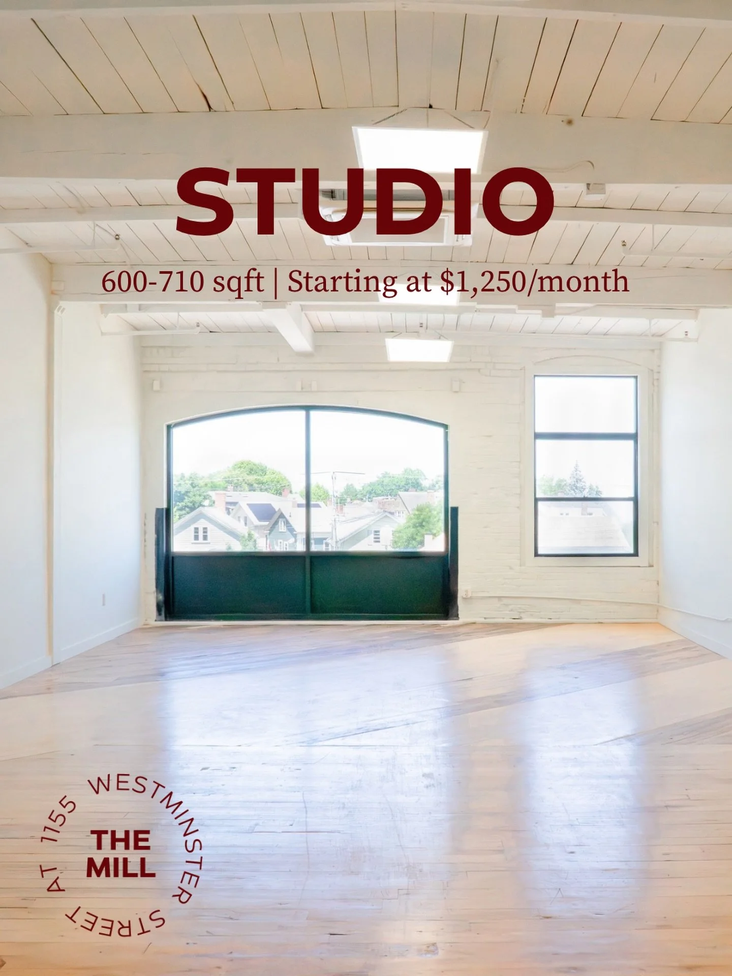 Studio
600-710 sqft
Starting at $1,250/month
Utilities included 

Ideal space for growing practices that need room to welcome their clients, build their brand, and make the space their own. 🔗 Book a Tour at the link in bio!