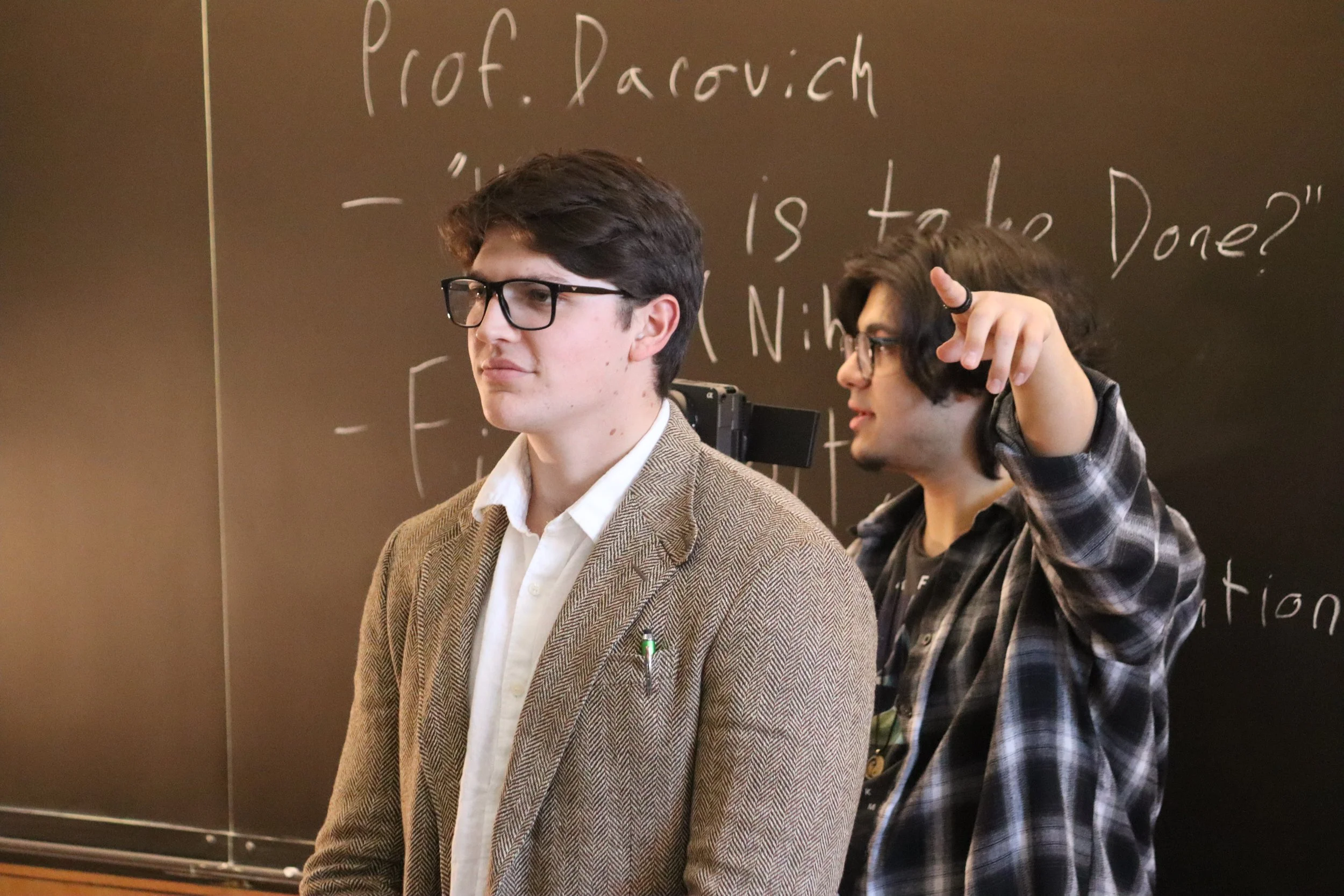 Behind the scenes photo from IDEC (I Don't Even Care) written by Isa Lilja-Vazquez and Ephram Oliver. Directed by Ephram Oliver. Also in photo (Collin Dowd).
