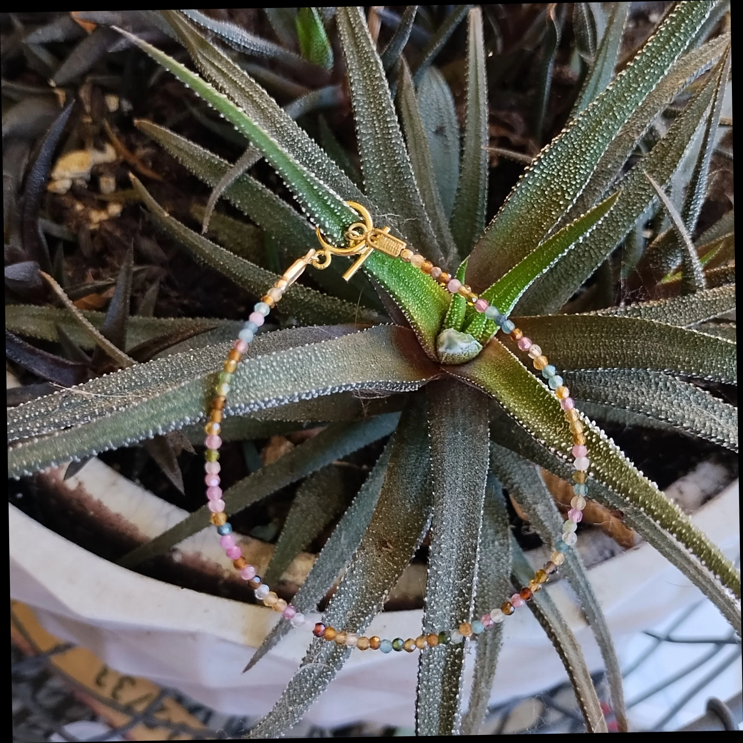 Tourmaline Multi-Mini Toggle Bracelet