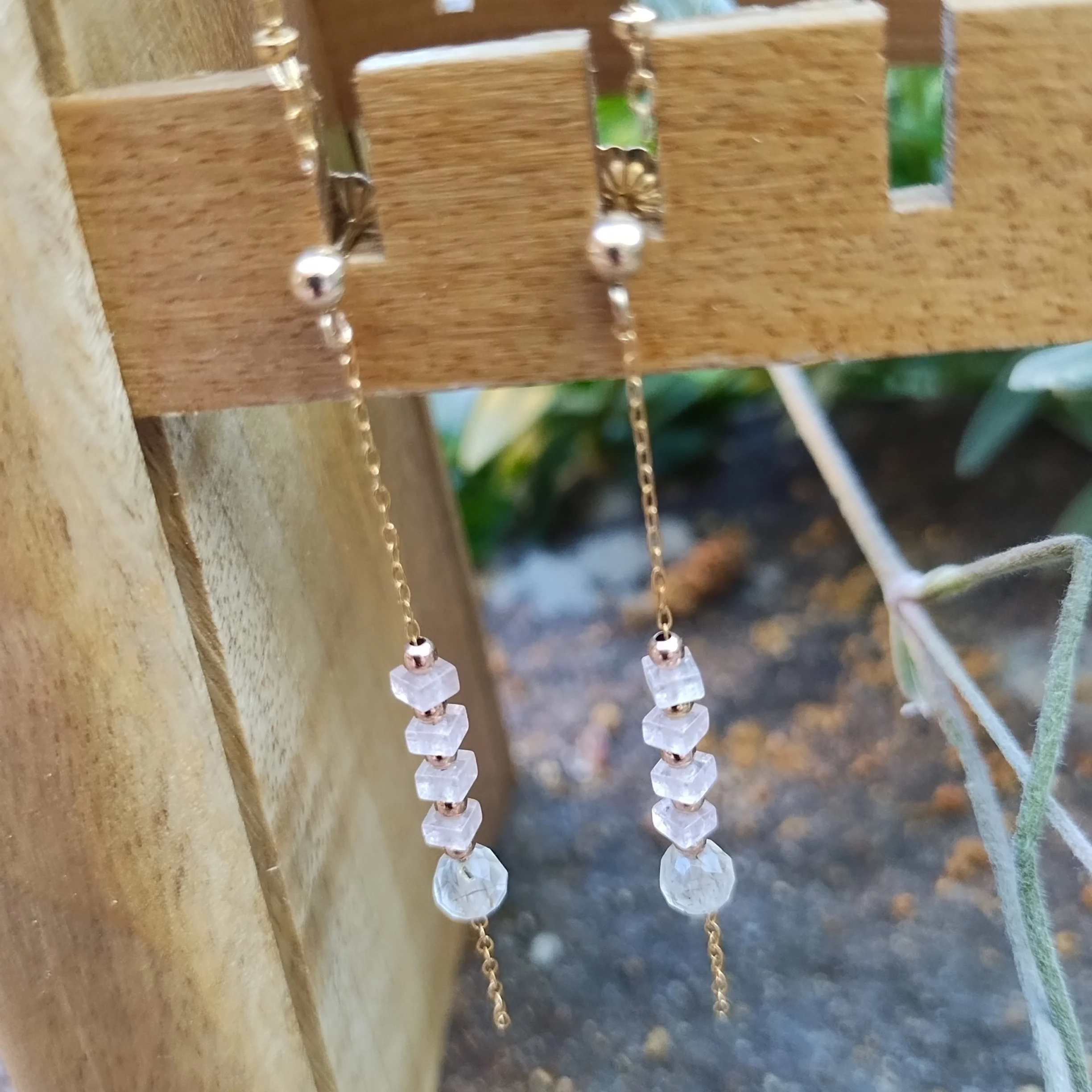 Strawberry Quartz Forever #3 Drop Earrings