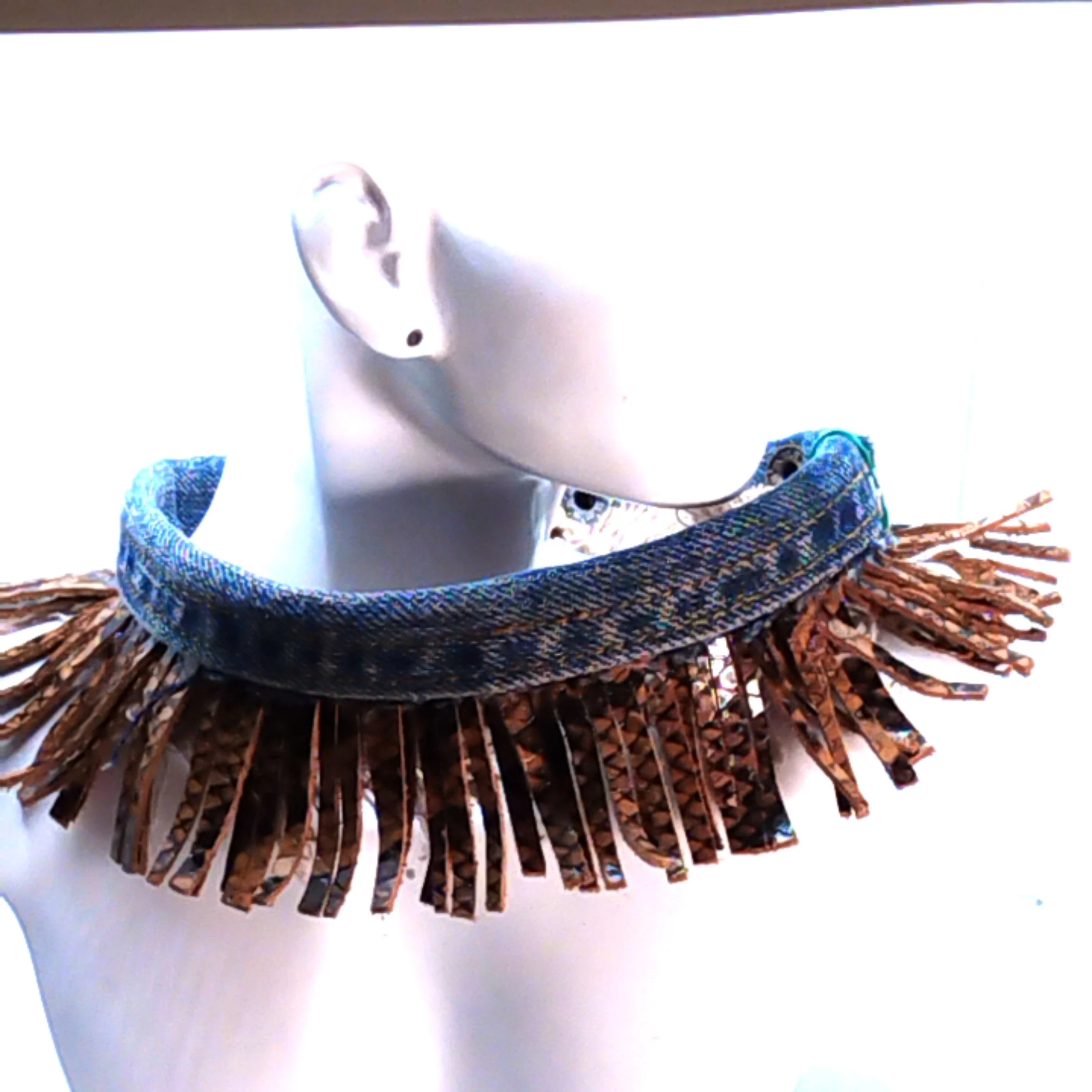 On the Fringe - Brown Leather