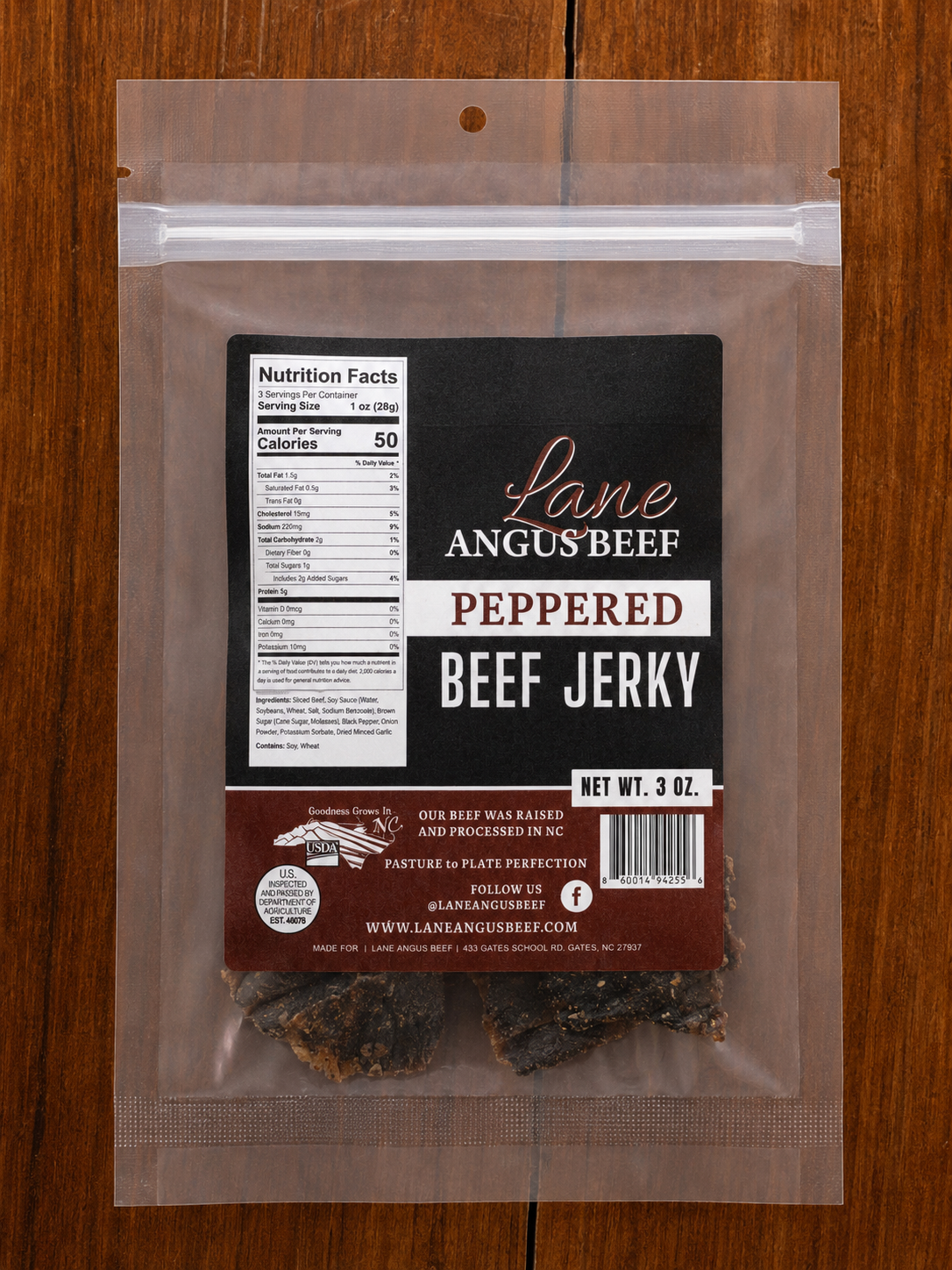 Beef Jerky - Peppered