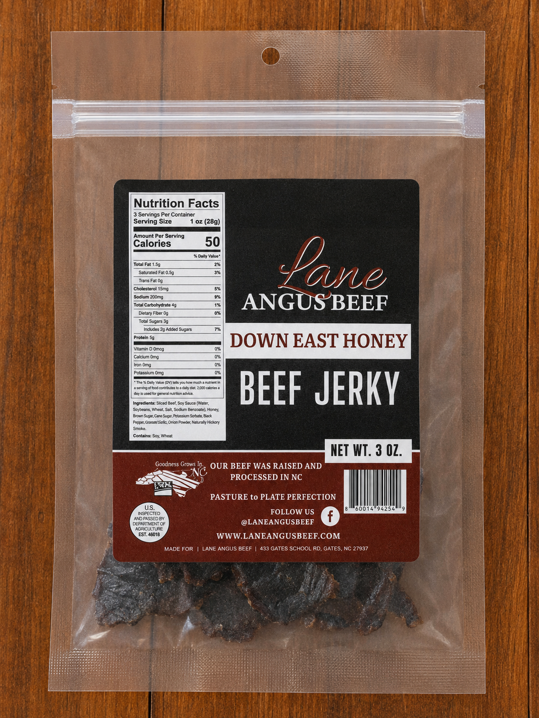 Beef Jerky - Down East Honey