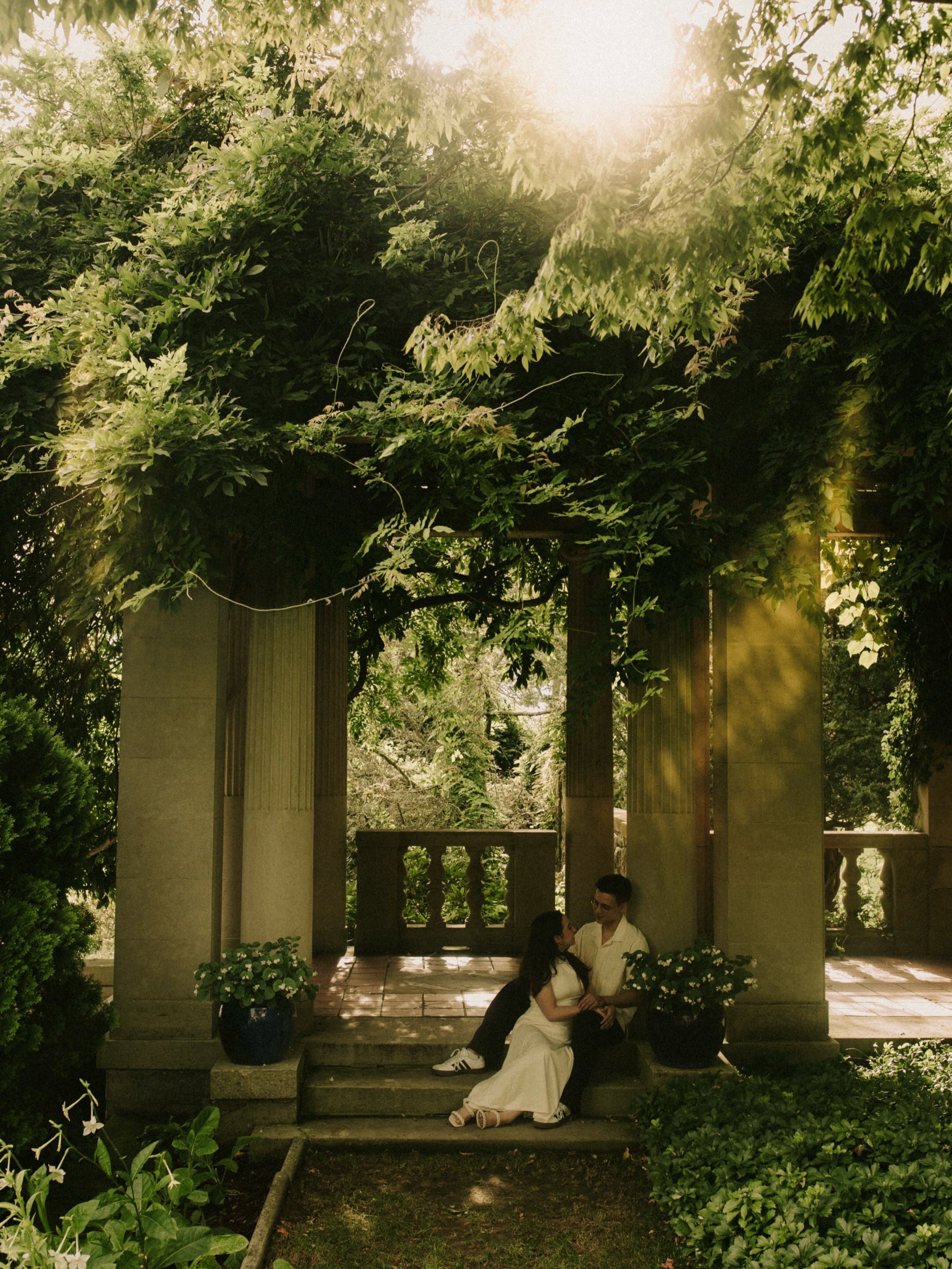 Harkness Memorial State Park really gave us the perfect setting for this one.

The old architecture, the gardens, the warm light coming through the trees &mdash; it all came together in a way that made this session feel less like a photoshoot and mor
