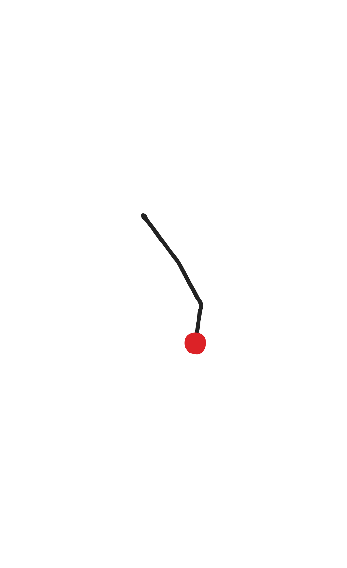 Line graph with a red dot marked as 'Current stop' on a black background, illustrating progress or change over time.