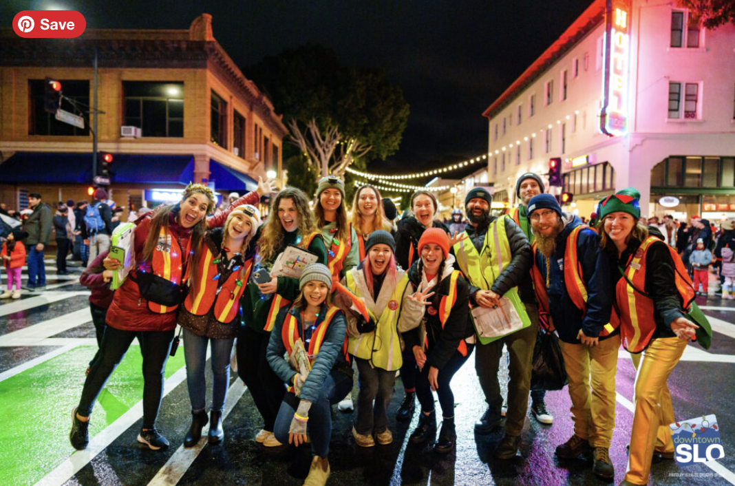 Employees at downtown farmer's market