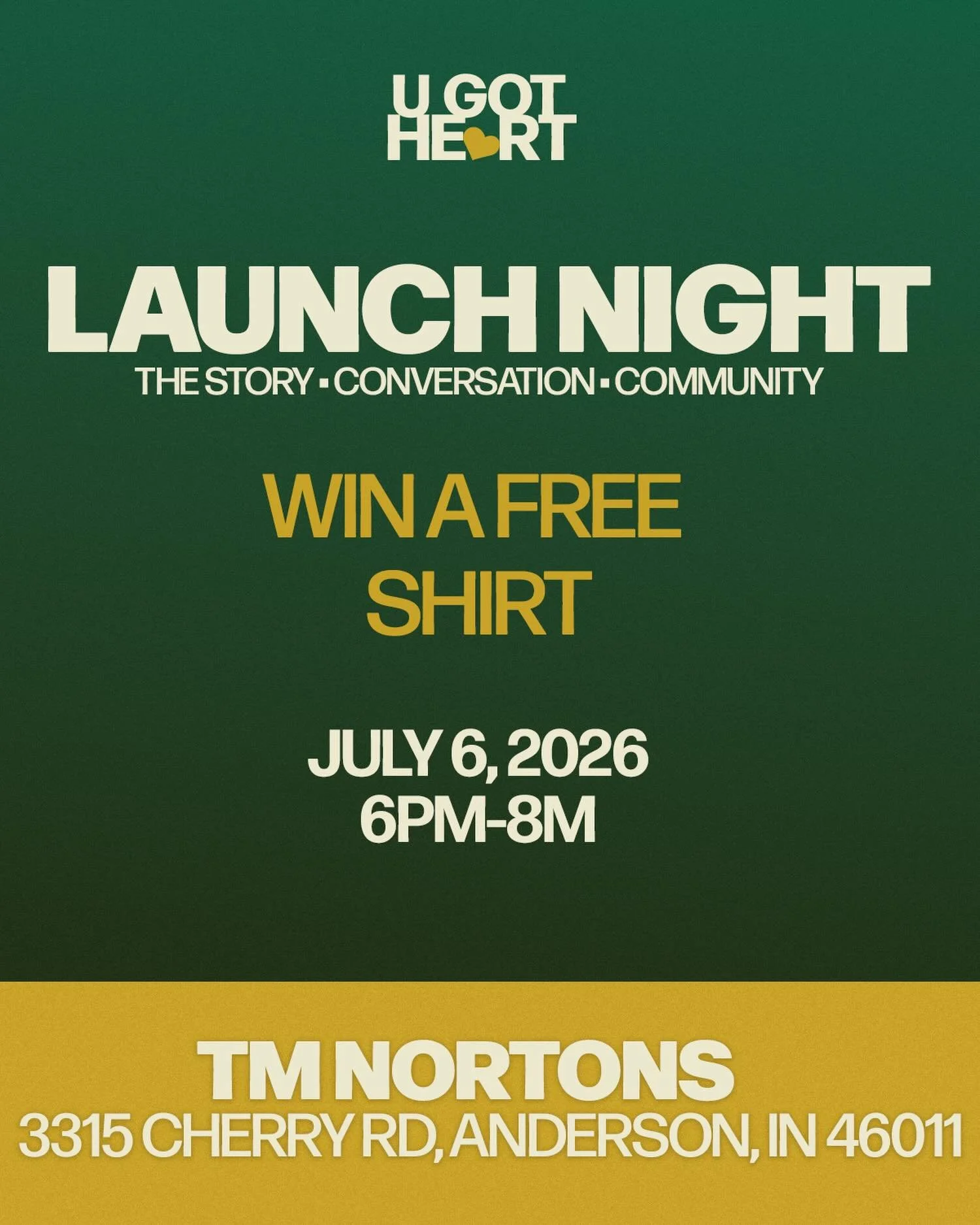 You&rsquo;re invited.

Join us for a relaxed evening where I&rsquo;ll share why this brand exists, what&rsquo;s next, and how you can be part of it.

There&rsquo;ll be great conversation, good people, and a lucky person will walk away with a free U G