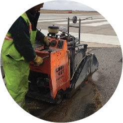 Slab Sawing at Francis S. Gabreski Airport