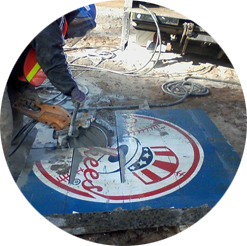 Hand Sawing at the Original Yankee Stadium
