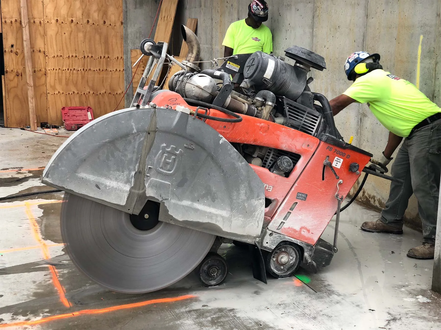 Slab Saw Contractor Photo