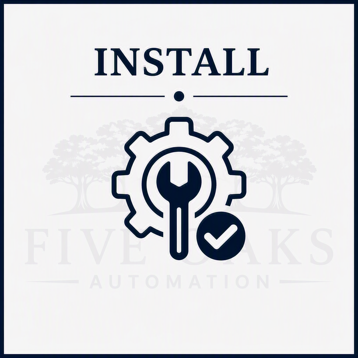 Install Infographic for How It  Works Homepage at Five Oak Automation