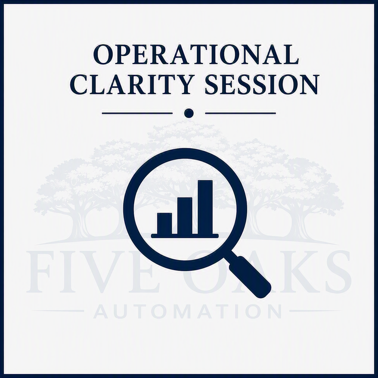 Operational Clarity Infographic at Five Oak Automation