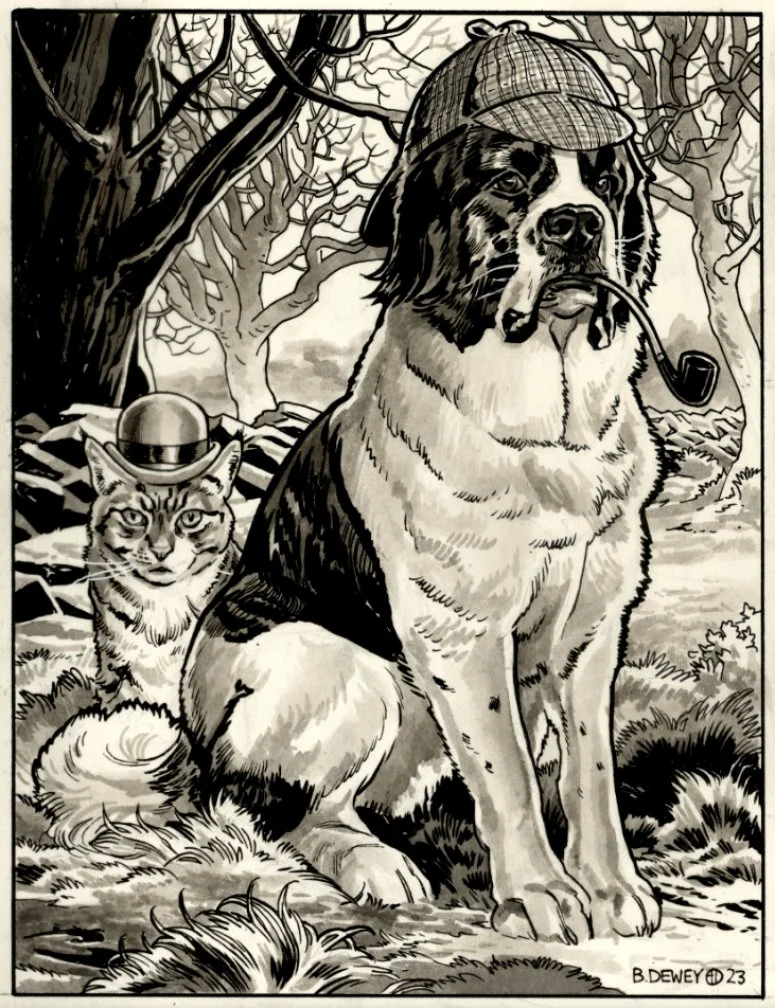 Sherlock Dog and Friend
