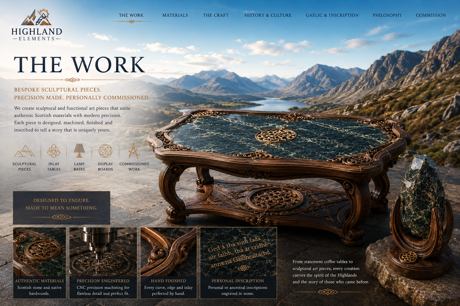 The Work — Highland Elements