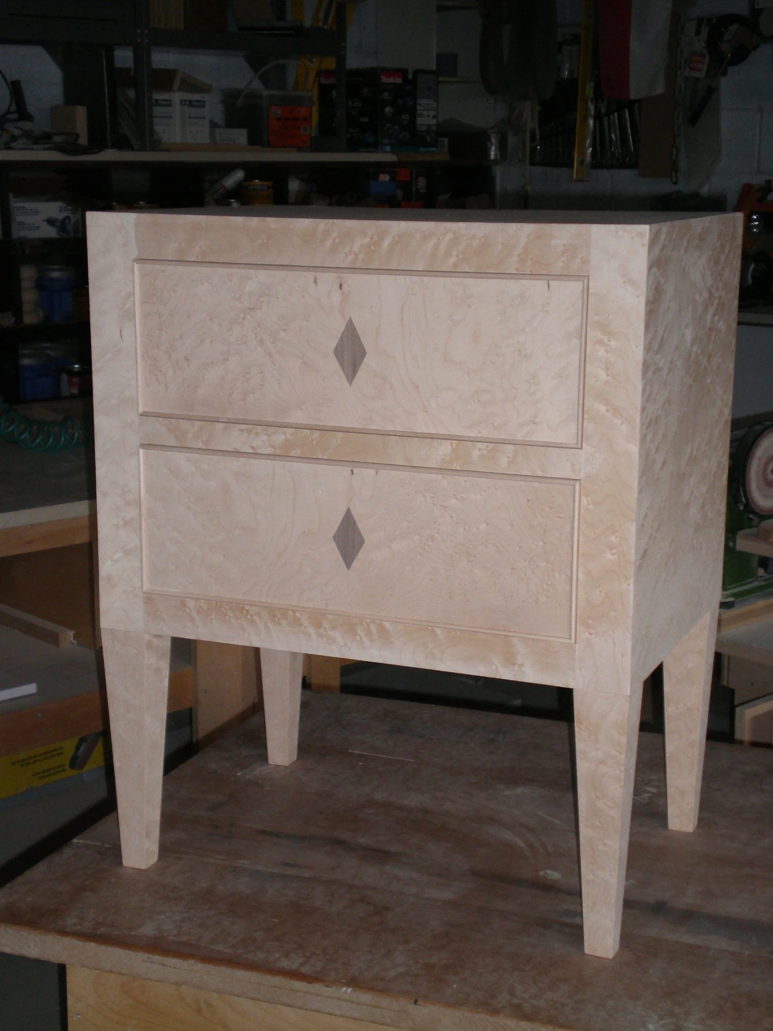 Birdseye maple veneer . Custom design.