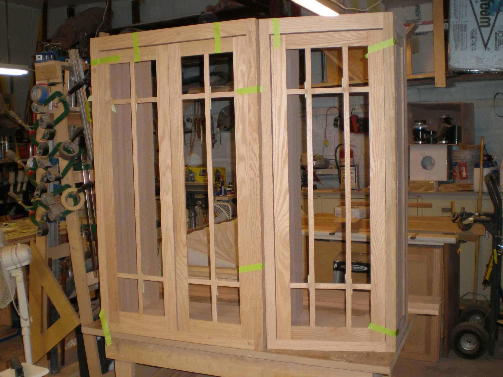 We make stuff from scratch and any material. That solid oak hutch.From 3D design to finish. Custom, traditional furniture.
Custom cabinets made of solid  wood and satin , water base finish.
#bigjohnsco #CustomFurniture #MadeFromScratch #HomeRemodelin
