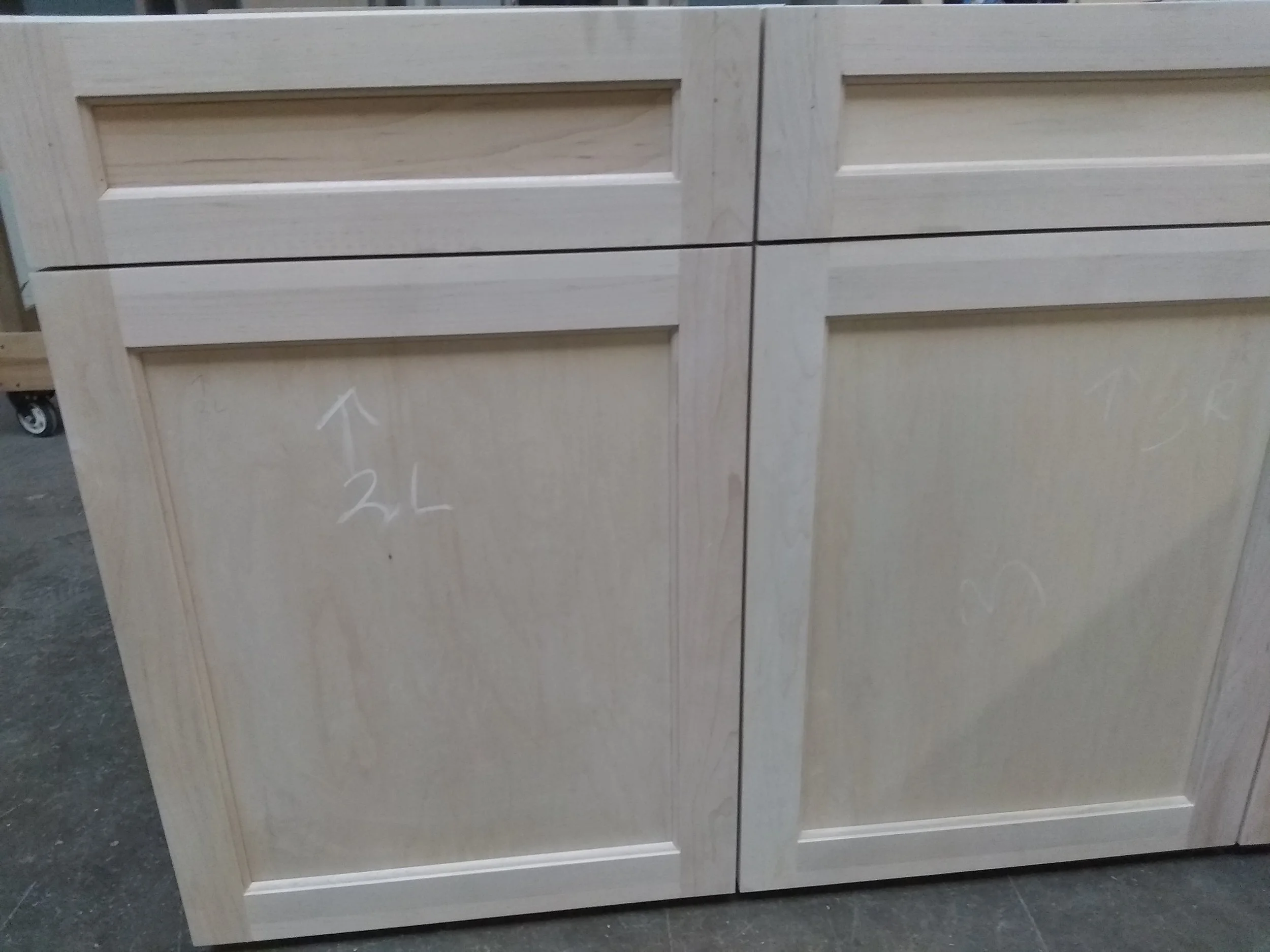 Custom-made solid maple cabinetry.
The furniture is always fully assembled prior to finishing to verify dimensions and all details.
Custom cabinetry. Kitchen cabinets made of solid  wood and satin , water base finish.
#bigjohnsco #CustomFurniture #Ma