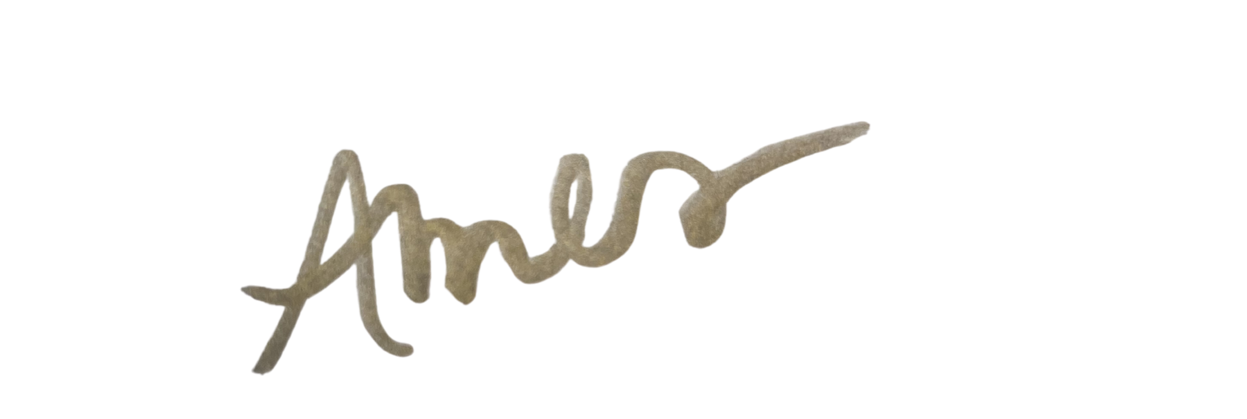 Signature, "Ames".