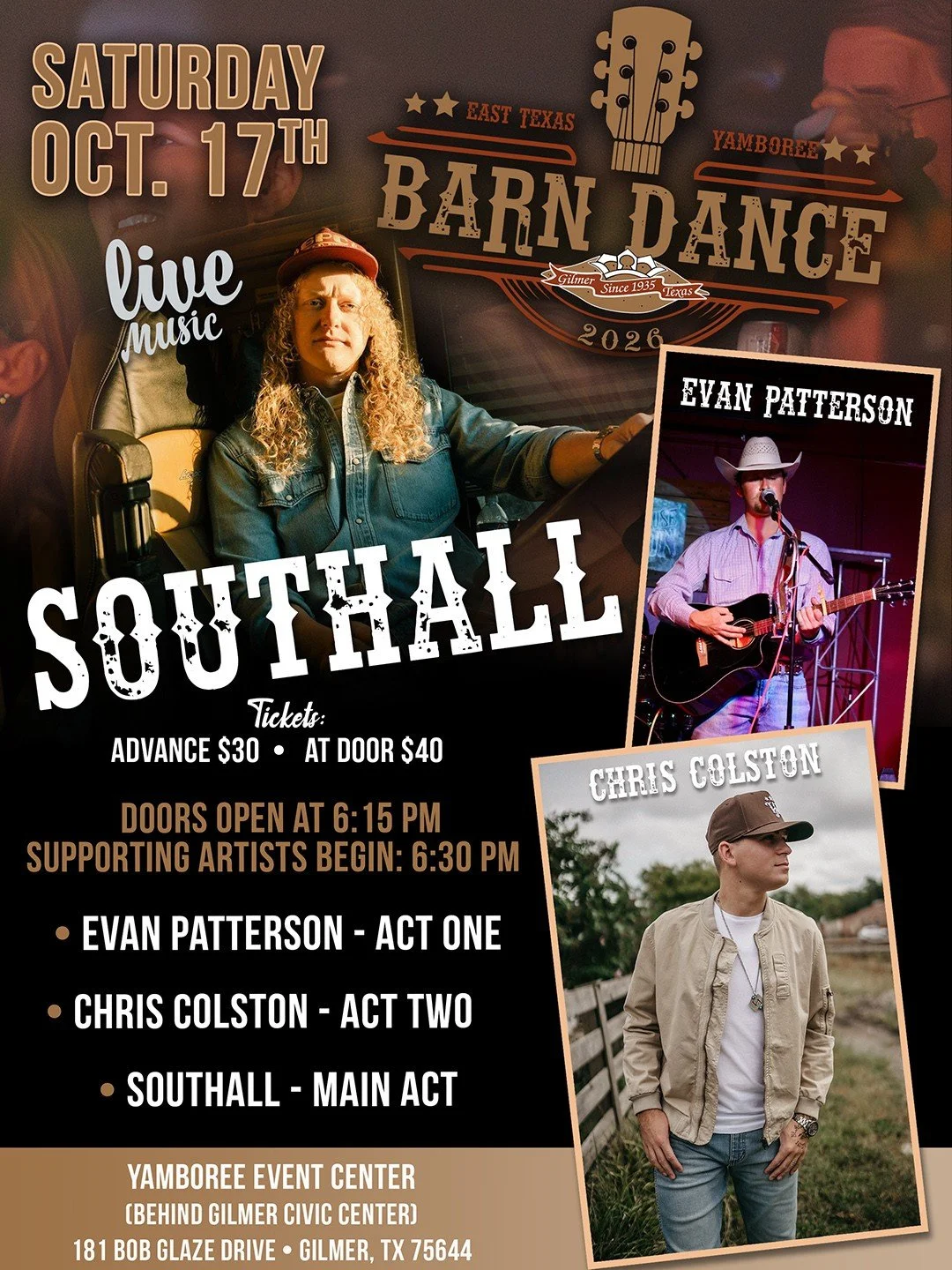 Barn Dance - Saturday, October 17h