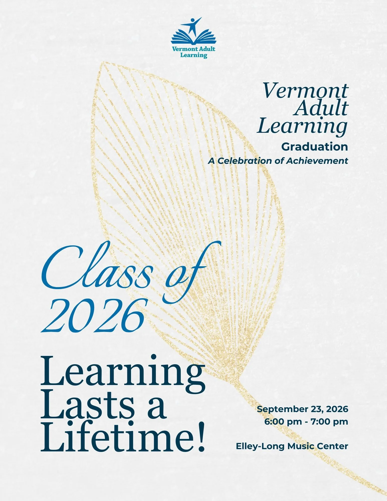 Vermont Adult Learning Graduation Ceremony Program (Page 1/5) (Incomplete/Event Work-in-Progress)