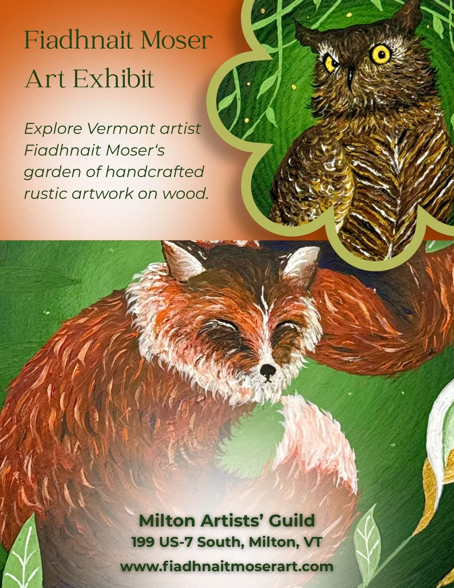 Art Gallery Flyer: Garden Art Exhibit