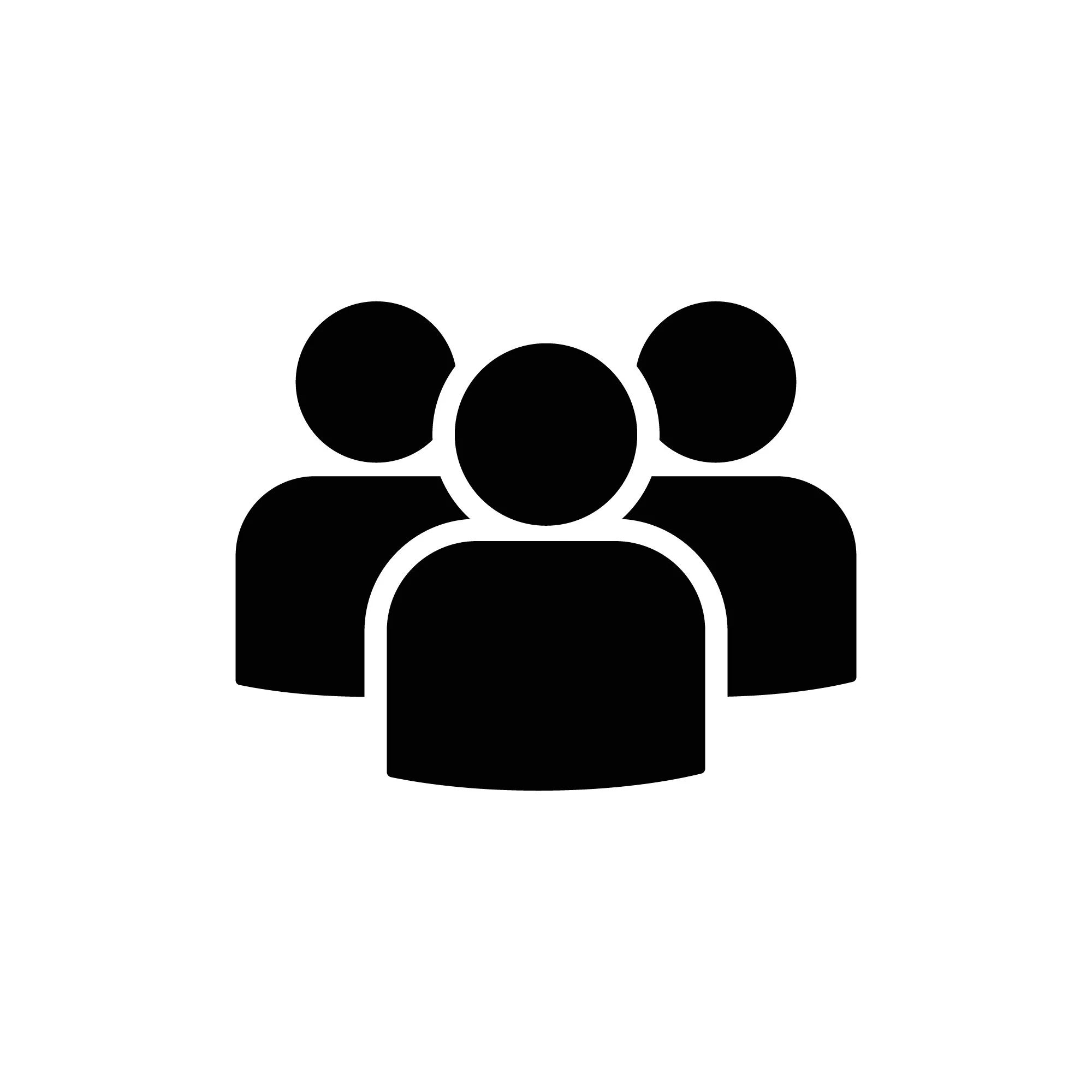 Silhouette of a group of people, with a presentation screen in the background.