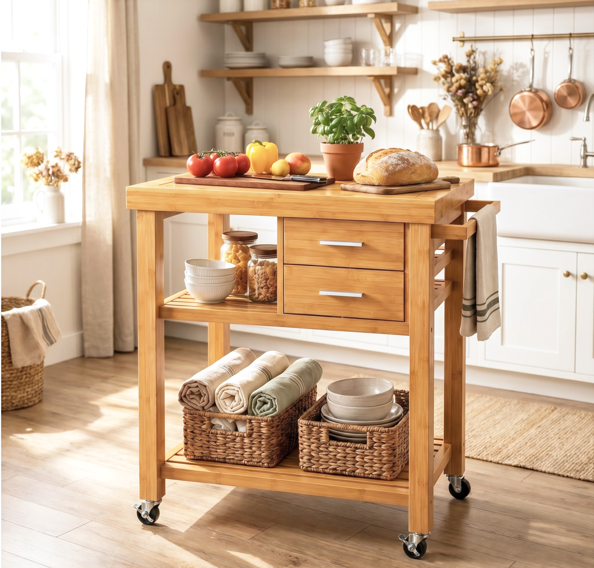 Rolling Kitchen Island Cart