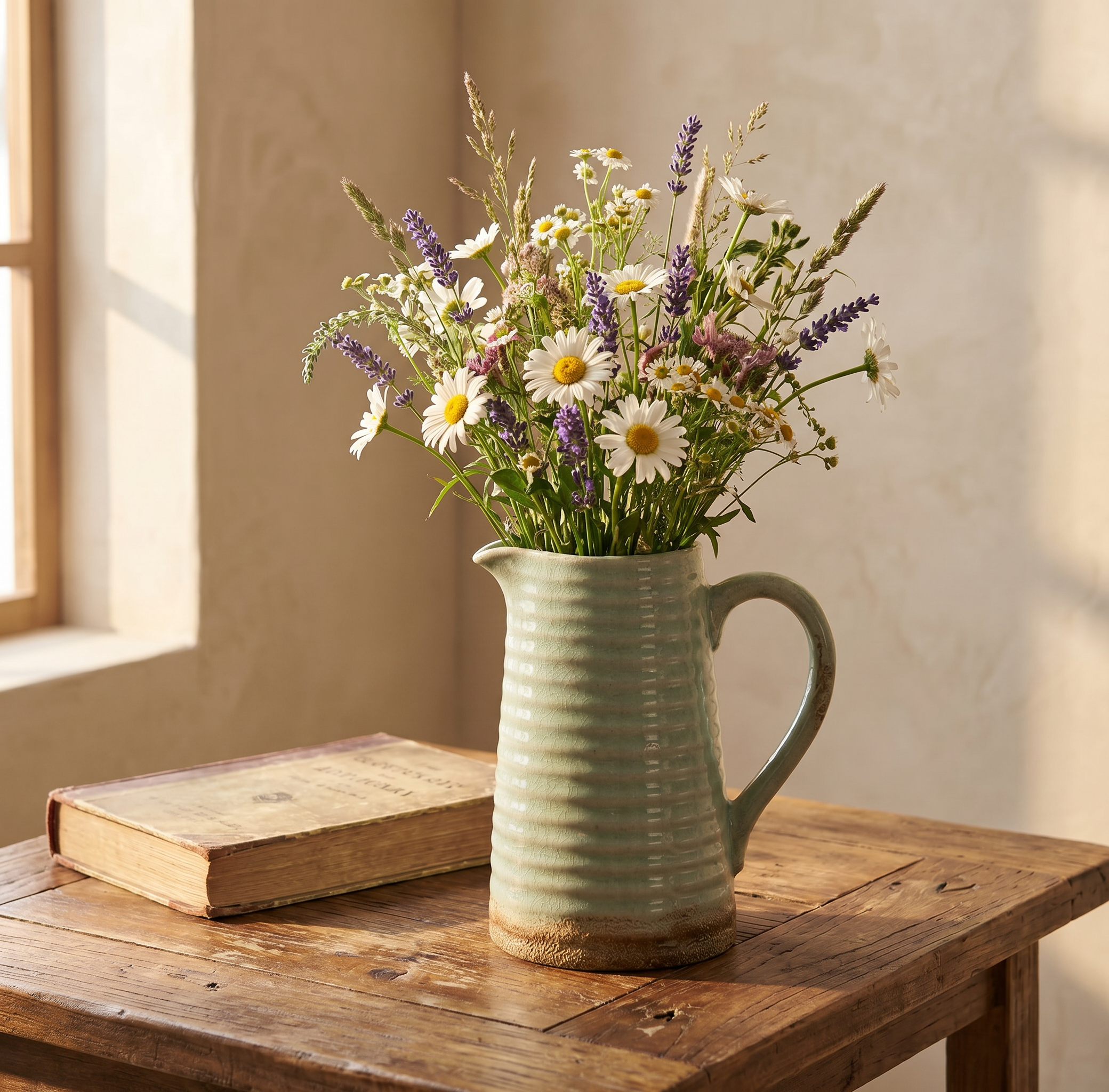 Ceramic Rustic Vase with Handle