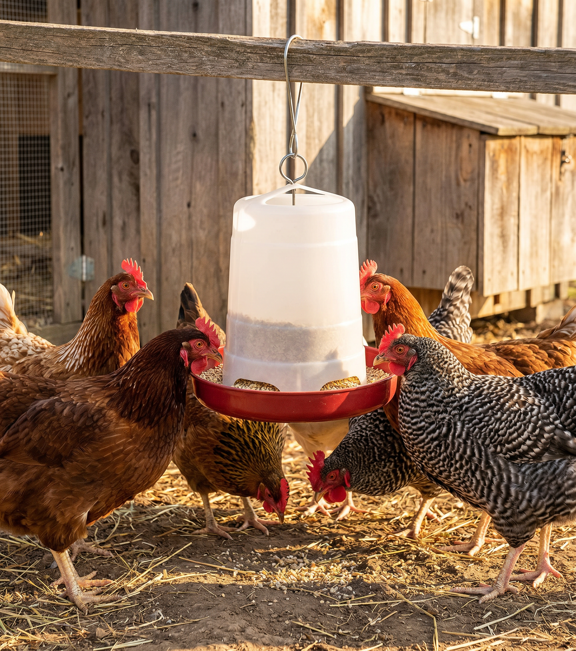 Plastic Hanging Poultry Feeder
