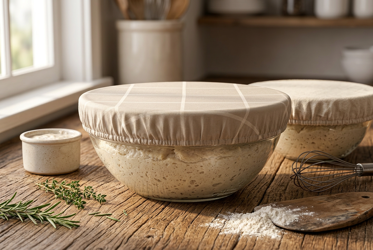 Nectar & Nest Reusable Bowl Covers for Bread Proofing (10"-2Pack)