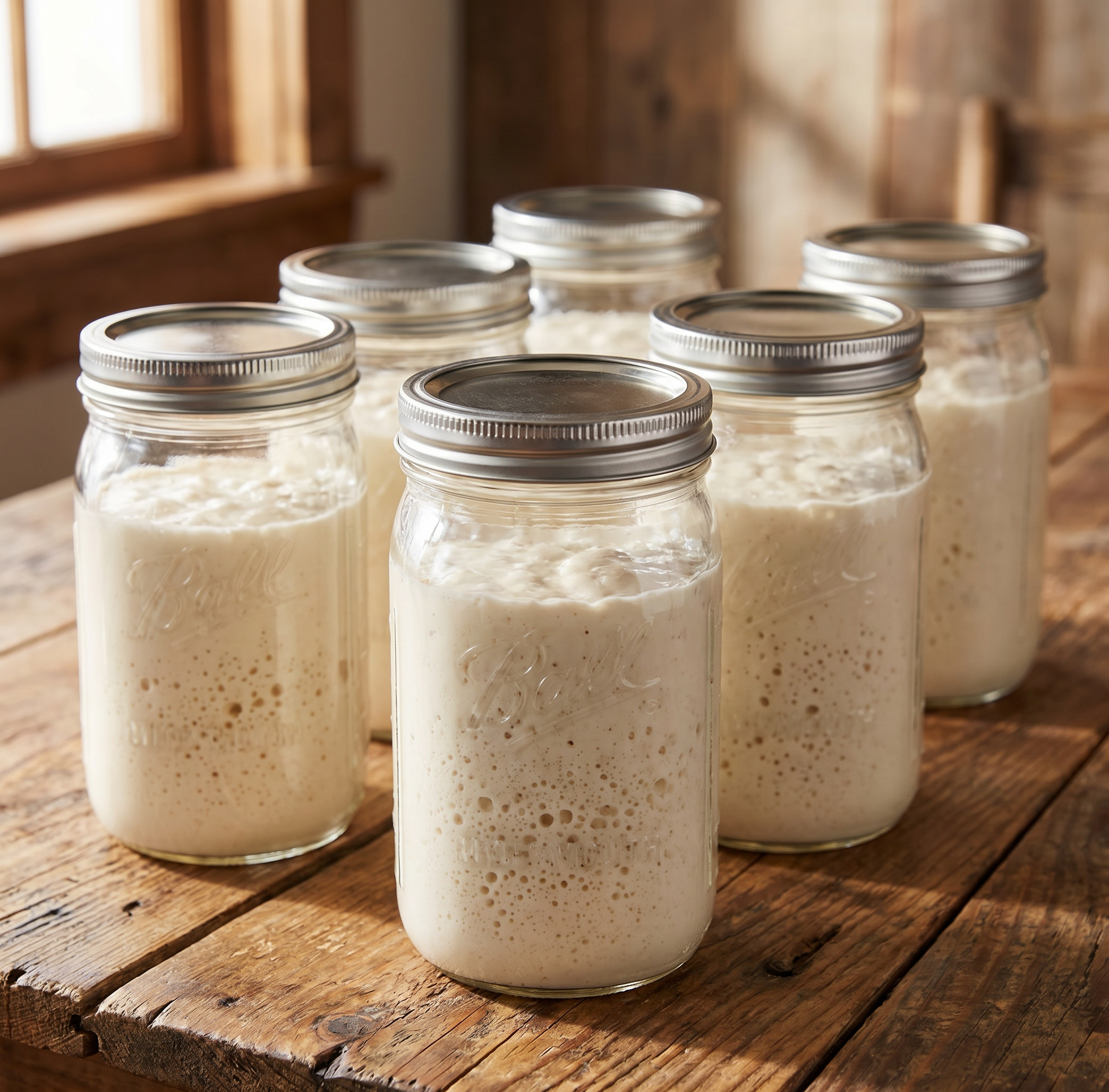 6 Pack 32 oz Mason Jars