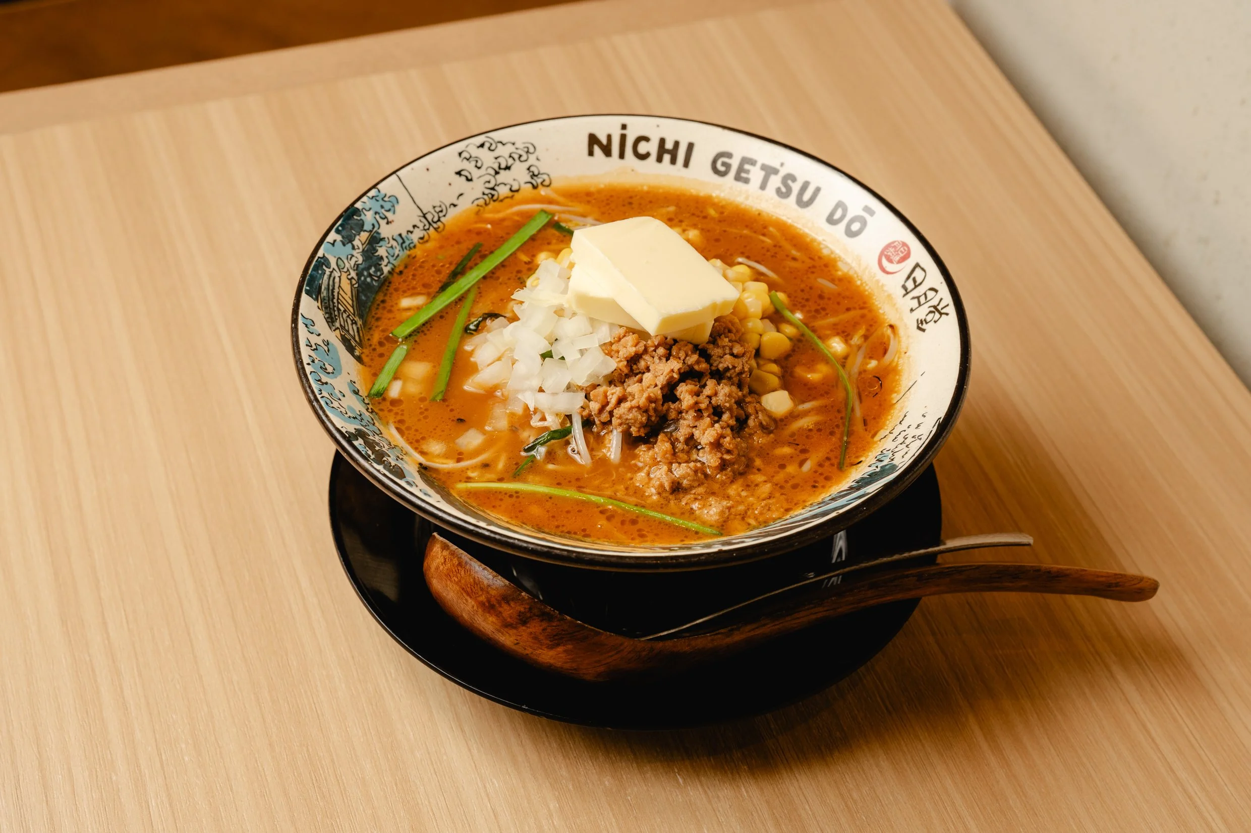 Miso Ramen topped with butter