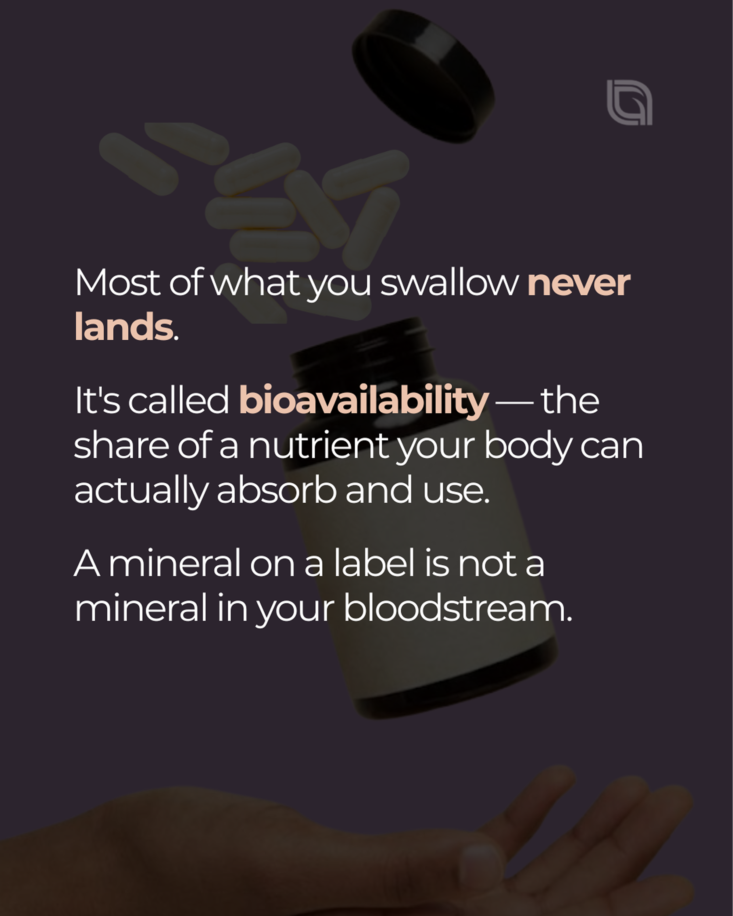 social media content for supplements brand