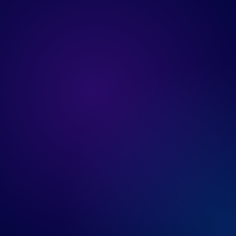Deep blue and purple gradient background with soft, circular light bokeh effect.