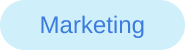 Blue oval button with the word 'Marketing' written on it.
