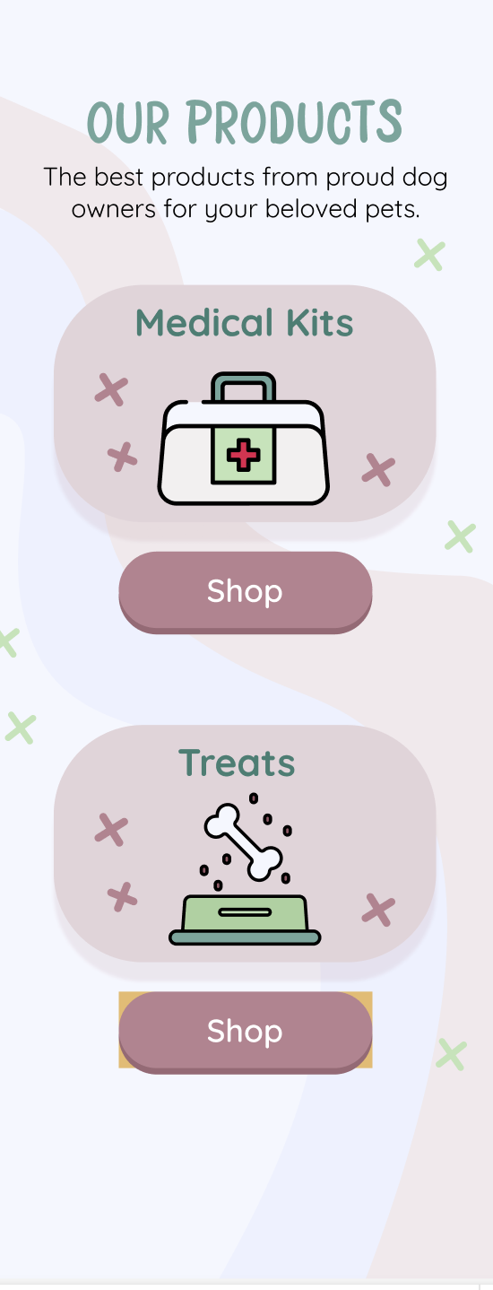 dog e-commerce brand website design and development