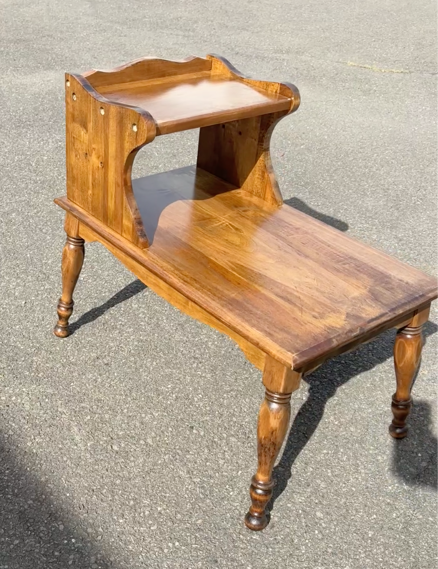 Refinished Baumritter End Table
