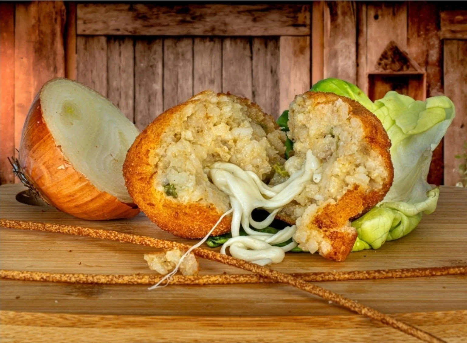 Arancino napoletano  al ragù bianco