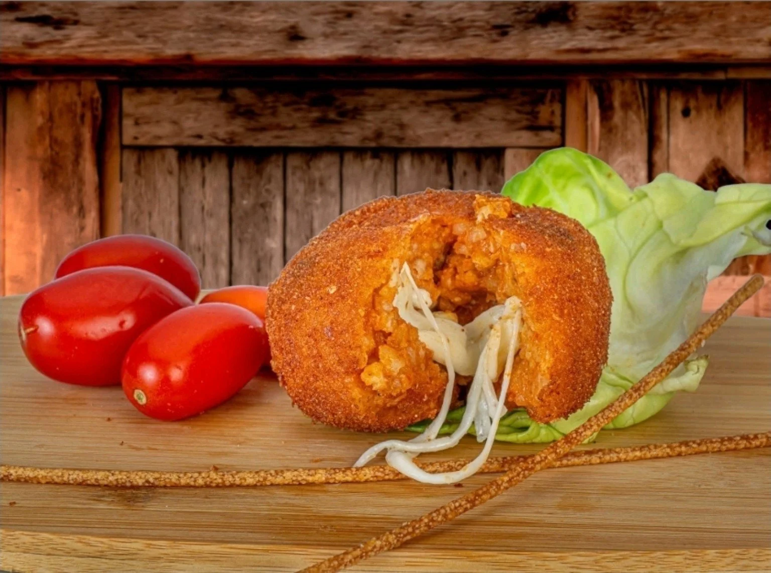 Arancino rosso  napoletano  al ragù