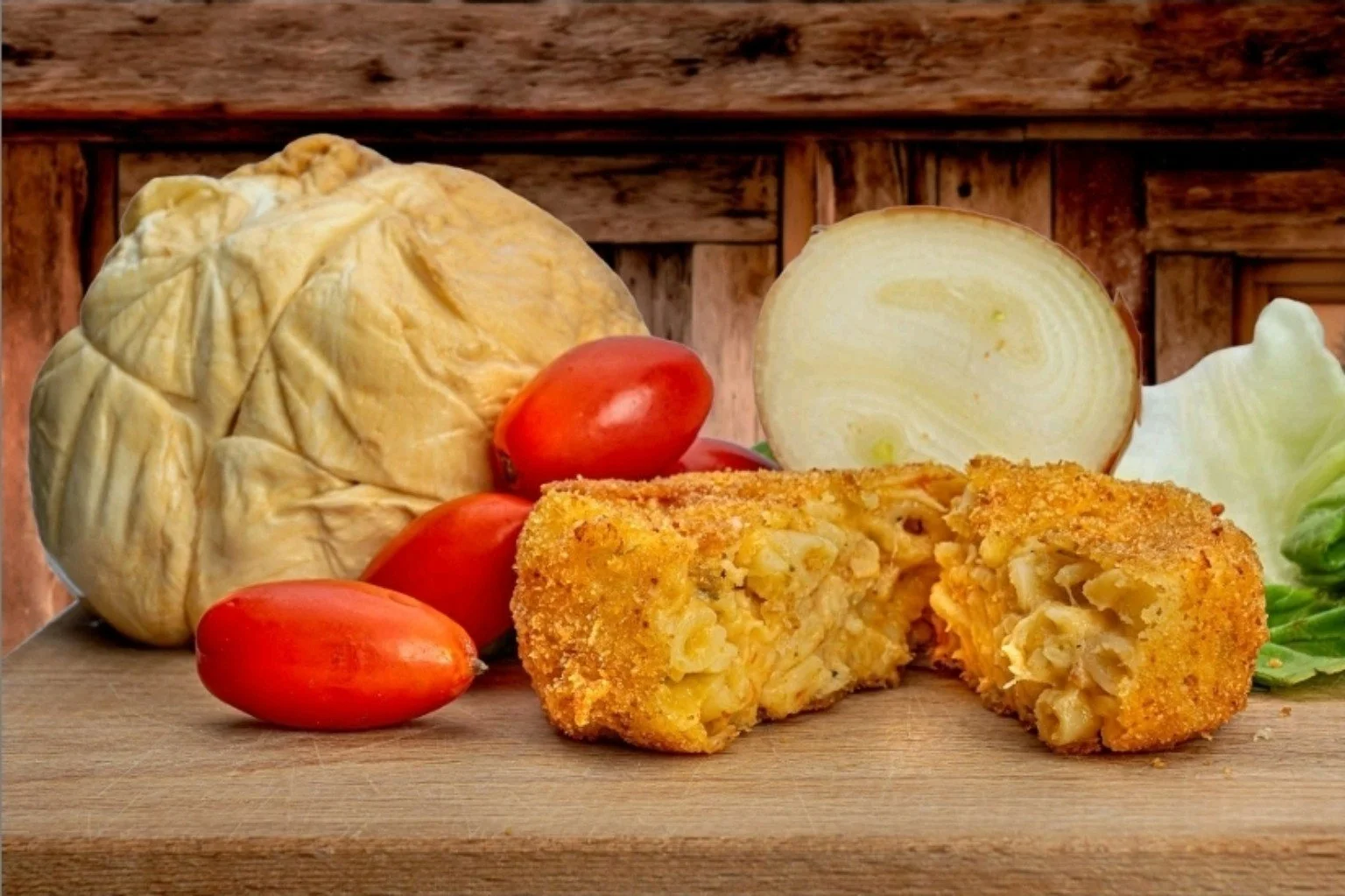 Frittatina  di pasta patate e provola