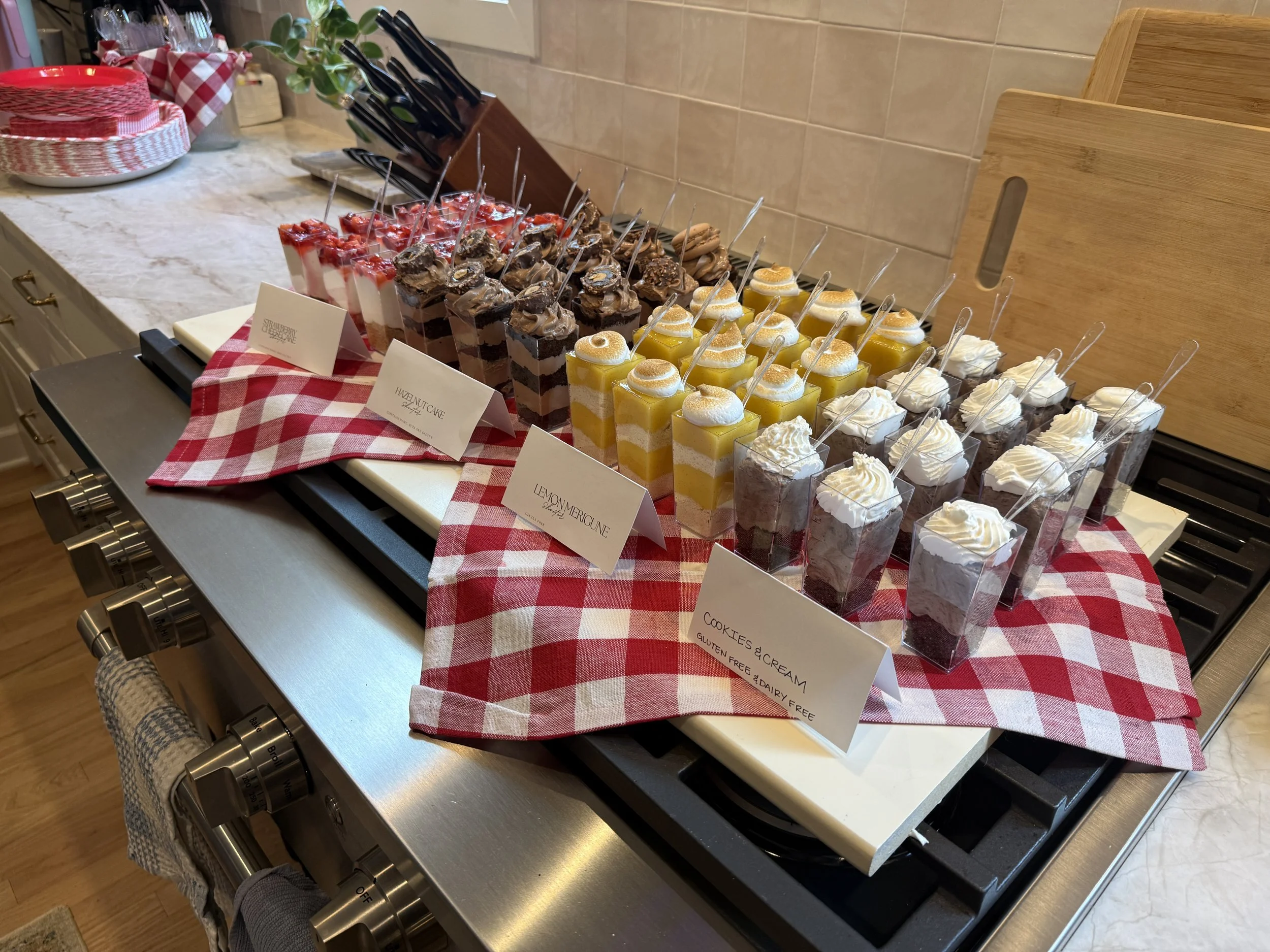 Assorted Dessert Shooters,