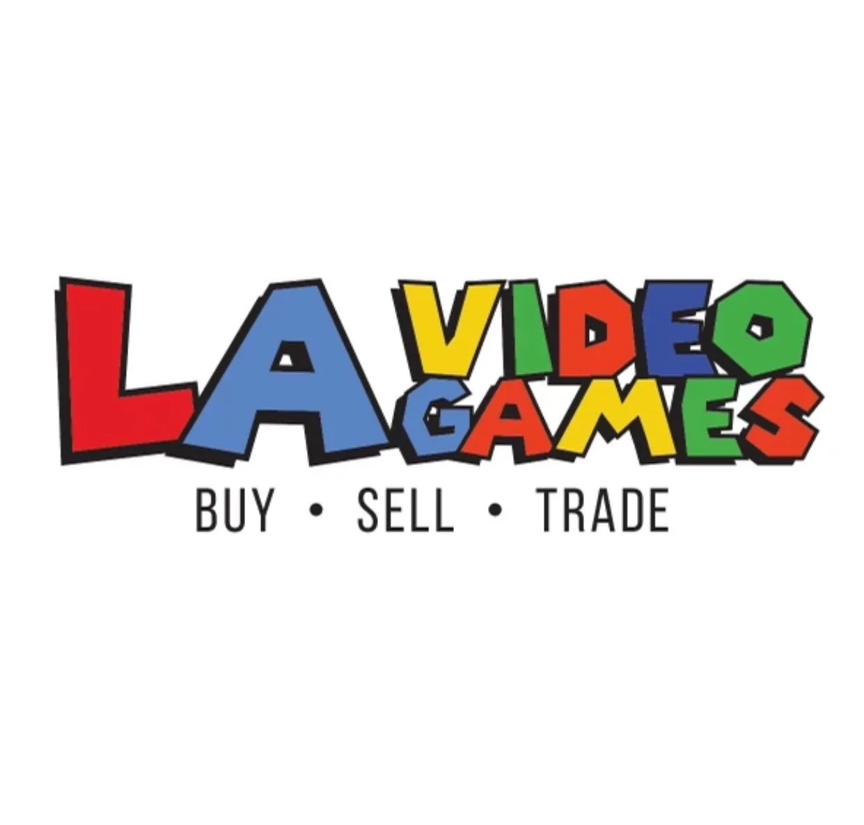 Colorful logo for 'Lava Video Games' with the tagline 'Buy, Sell, Trade' in black text.