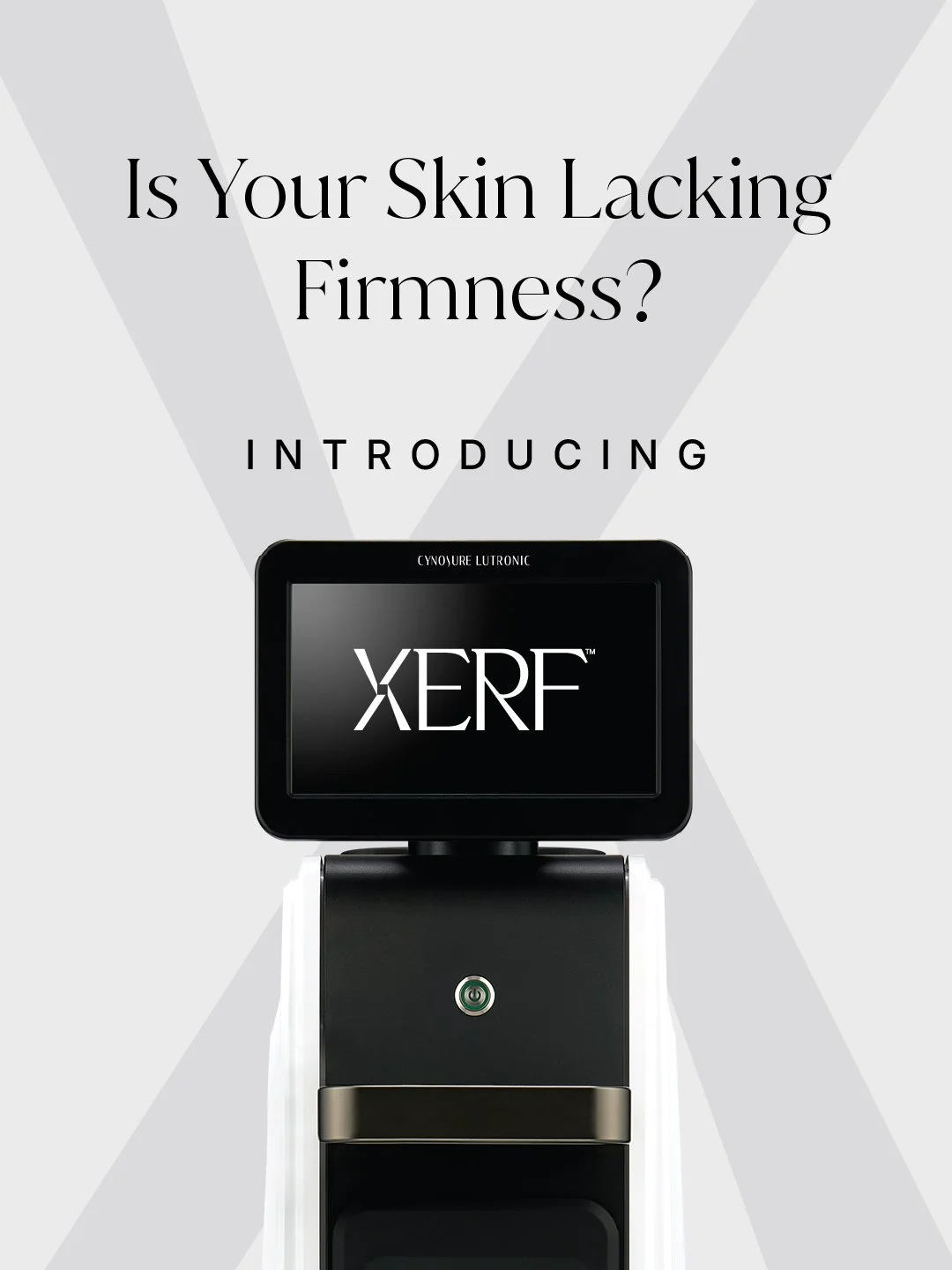 XERF radiofrequency skin tightening machine at Nude Haus Med Spa in La Jolla, California, used for non-surgical face and neck treatments.